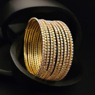 Maisy Gold Bangles (Set of 10) (2.4, 2.6, 2.8)