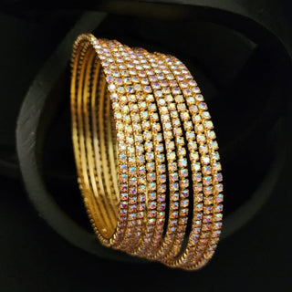 Maisy Gold Bangles (Set of 10) (2.4, 2.6, 2.8)