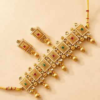 Aavya Kemp Rajwadi Choker Necklace Set