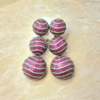 Anastasia Pink Swarovski Inspired CZ Diamond Simulant Earrings