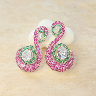 Artemis Multicolour Swarovski Inspired CZ Diamond Simulant Earrings