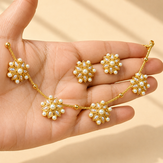 Ashleigh White Choker Necklace Set