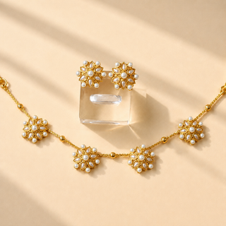 Ashleigh White Choker Necklace Set