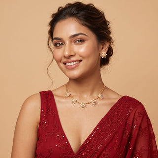Ashleigh White Choker Necklace Set