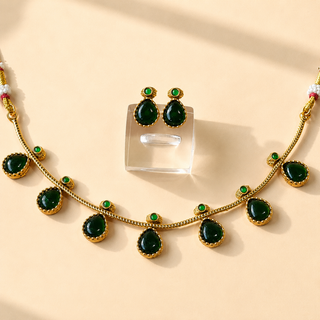 Ashley Green Choker Necklace Set