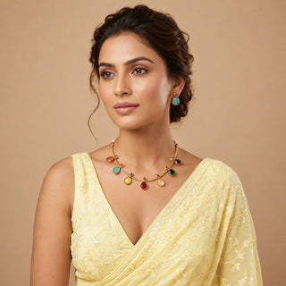 Ashley Multicolour Choker Necklace Set
