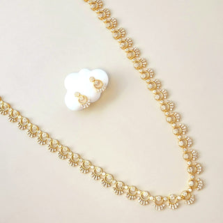 Aurelia CZ Diamond Simulant Long Necklace Set