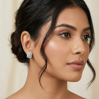 Blake Mint Green CZ Diamond Simulant Stud Earrings