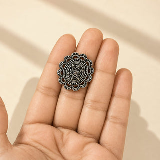 Brianna German Silver Adjustable Ring