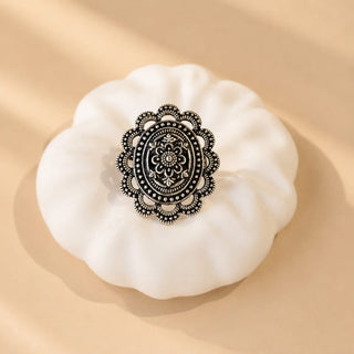 Brianna German Silver Adjustable Ring