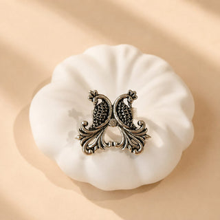 Brienne German Silver Peacock Adjustable Ring