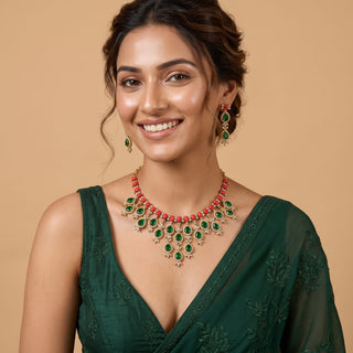 Britney Diamond Multicolour Necklace Set