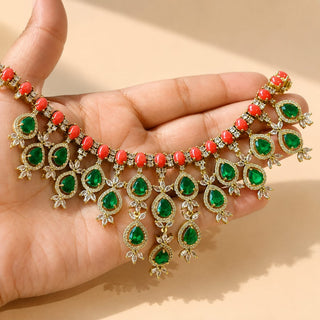 Britney Diamond Multicolour Necklace Set