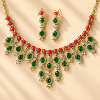 Britney Diamond Multicolour Necklace Set