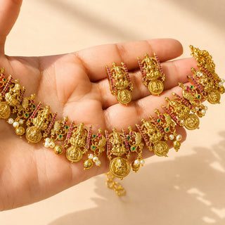 Cassia Multicolour Premium Kemp Necklace Set
