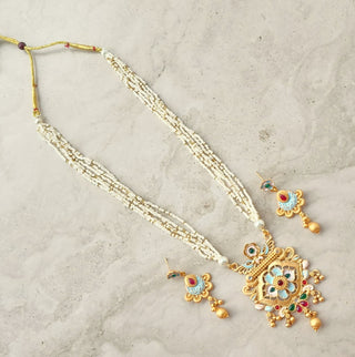 Celeste Rajwadi Long Necklace Set