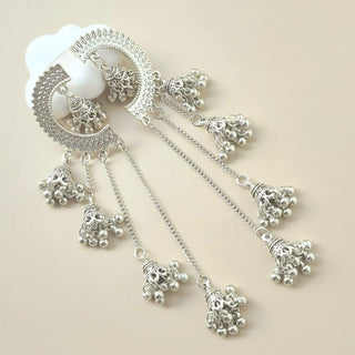 Dani German Silver Shoulder Duster Earrings