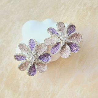 Diane Multicolour Swarovski Inspired CZ Diamond Simulant Earrings