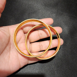 Edith 18k Gold Plated Bangle Set (2.4, 2.6 & 2.8 Available) (Pair)