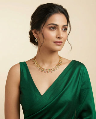 Ellie Multicolour CZ Diamond Simulant Kemp Necklace Set