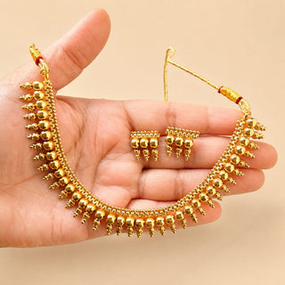 Eloise Gold Finish Necklace Set