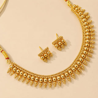 Eloise Gold Finish Necklace Set