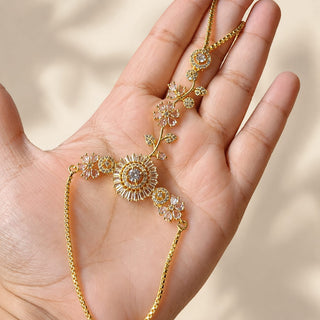 Elyse Diamond Gold Hathphool (Fits 2.4 to 2.10) (Pair)