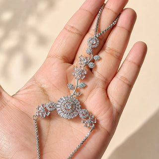 Elyse Diamond Silver Hathphool (Fits 2.4 to 2.10) (Pair)