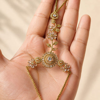 Elyse Diamond Victorian Gold Hathphool (Fits 2.4 to 2.10) (Pair)