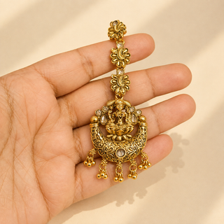 Emery Temple Gold Maang Tikka