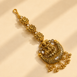 Emery Temple Gold Maang Tikka