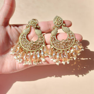 Emma Gold Premium Polki and CZ Diamond Tikka Set