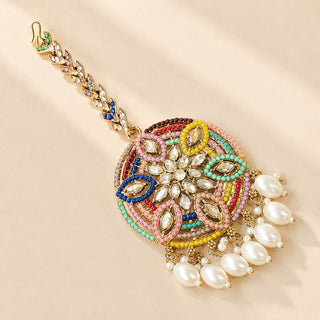 Emmie Polki Multicolour Maang Tikka