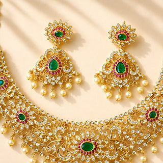 Estelle Diamond Kemp Multicolour Necklace Set