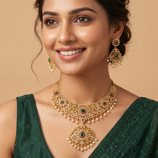 Estelle Diamond Kemp Multicolour Necklace Set