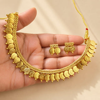 Estelle Temple Gold Necklace Set