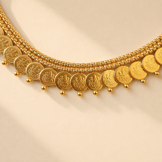 Estelle Temple Gold Necklace Set
