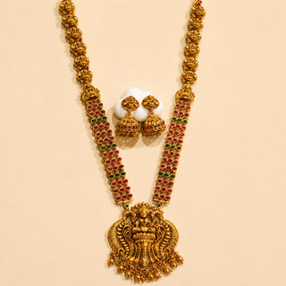 Fayline Multicolour Temple Long Necklace Set