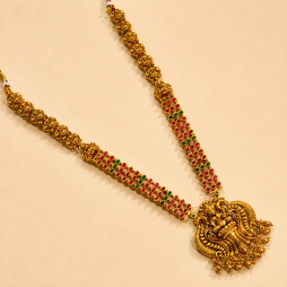 Fayline Multicolour Temple Long Necklace Set