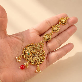 Gemma Multicolour Gold Maang Tikka