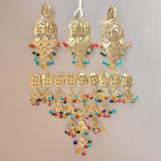 Giannah Multicolour Jadau Necklace Set