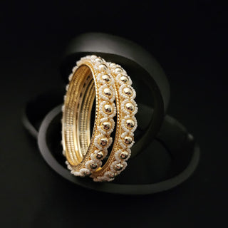 Gigi Gold Bangles (Pair) (2.6, 2.8)