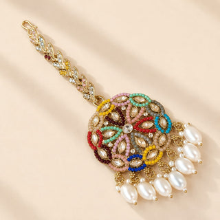 Gisa Polki Multicolour Maang Tikka