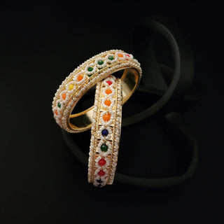 Gloria Multicolour Bangles (Pair) (2.6, 2.8)