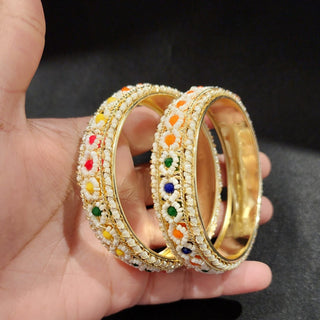 Gloria Multicolour Bangles (Pair) (2.6, 2.8)
