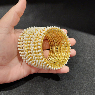 Hannah Gold Bangles (Set of 10) (2.4, 2.6, 2.8)