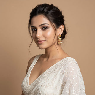 Hensel Multicolour Kemp Mini Jhumka Earrings