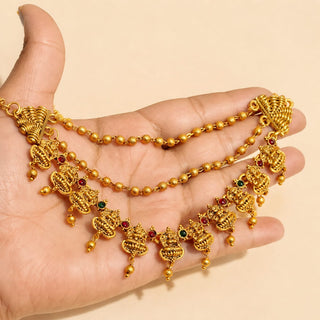 Irvina Temple Baahubali Earring Sahara Hair Chains