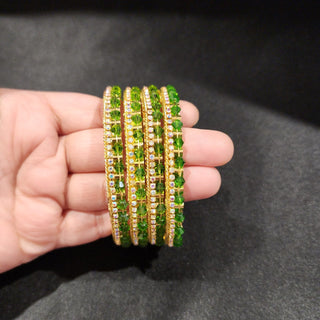 Izabella Green Bangles (Set of 4) (2.4, 2.6, 2.8)
