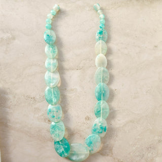 Fallon Sea Green Resin Handcrafted Necklace